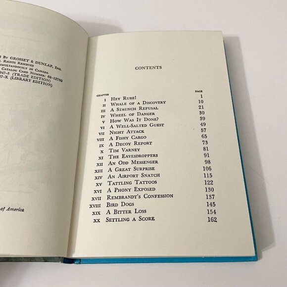 Vintage 1968 Hardy Boys No 47 Mystery of The Whale Tattoo by Franklin W Dixon - Picture 14 of 16